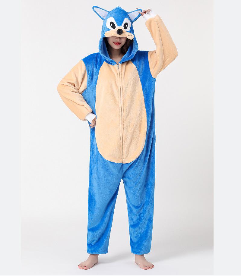 Erwachsene Flanell Rentier Einteiler Pyjamas - Dicke Winter Homewear