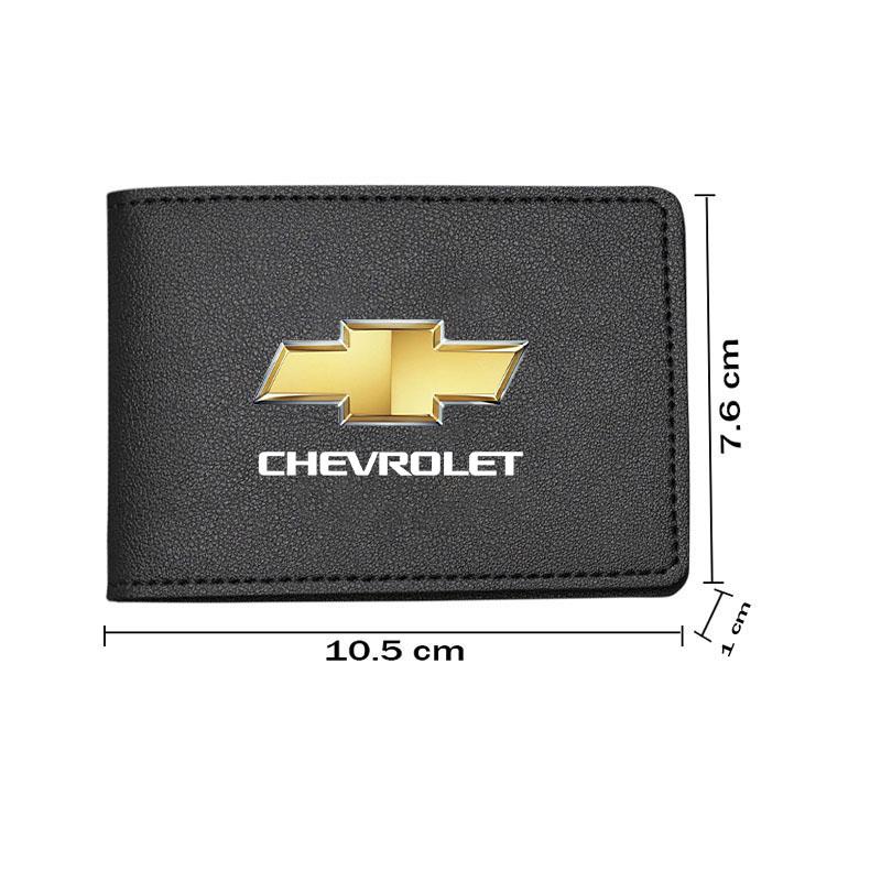 Auto Führerschein Geldbörse Halter Visitenkartenetui Portemonnaie Für Chevrolet Cruze Spark Captiva Suburban Camaro Malibu Silverado
