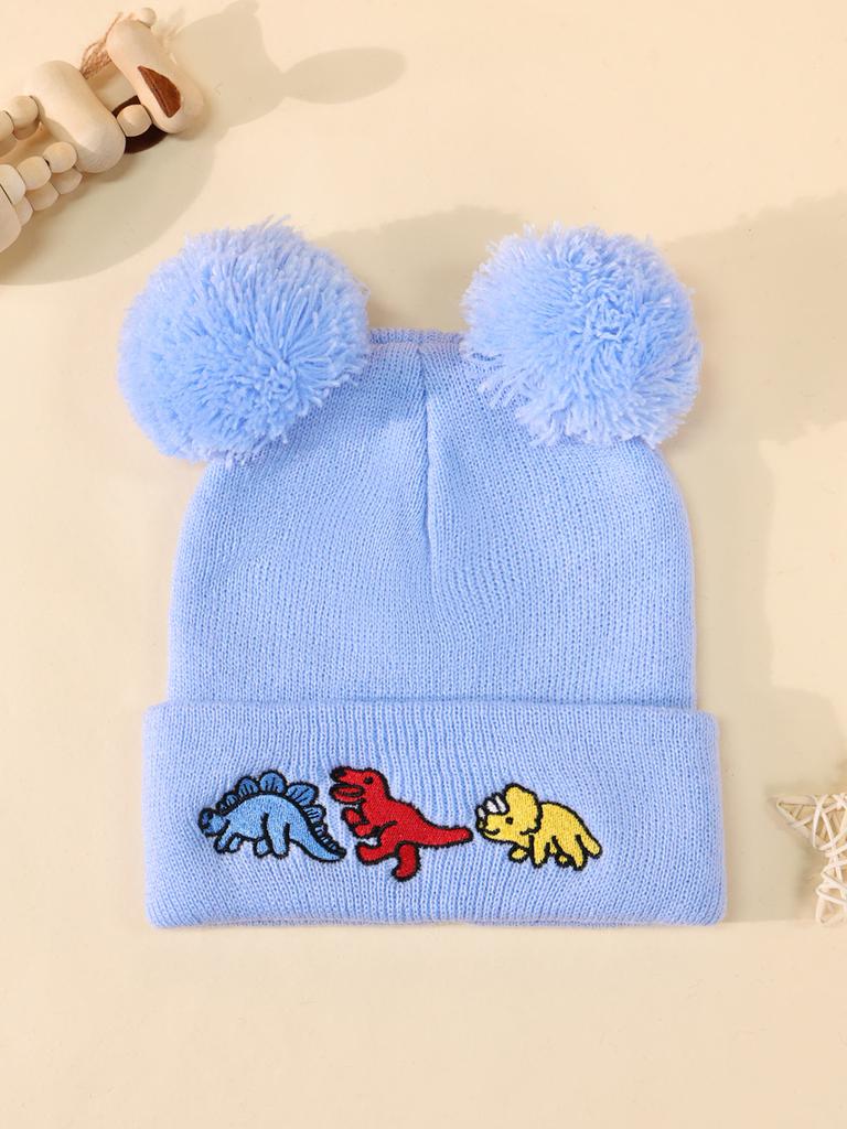 Knitted Hat Embroidery Various Candy Colors Men'S And Women'S Cold Hats Pullover Hats Couple Embroidery Knitted Wool Hats