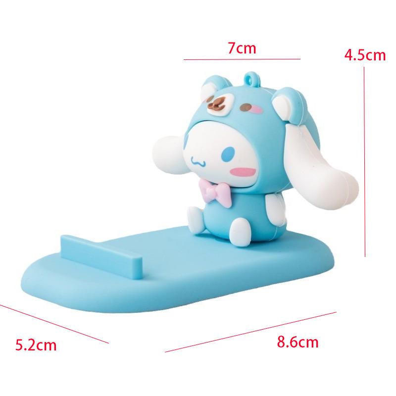 Sanrio Cartoon Cross-Border Phone Holder - Cute Desktop & Bedside Doll Ornament