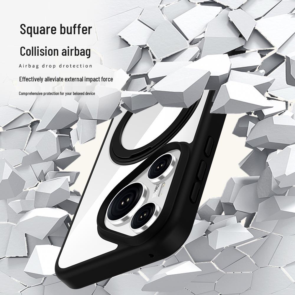 Huawei Pura70 Ultra 360° Drehbarer Magnetischer Handyhülle - Transparent, Sturzsichere Schutzhülle für P70 Pro