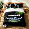Canberra Raiders (1) 3pc Set Suitable for Master Bedrooms Soft and Comfortable an Ideal Gift for Family and Friends Includes One Duvet Cover and Two P