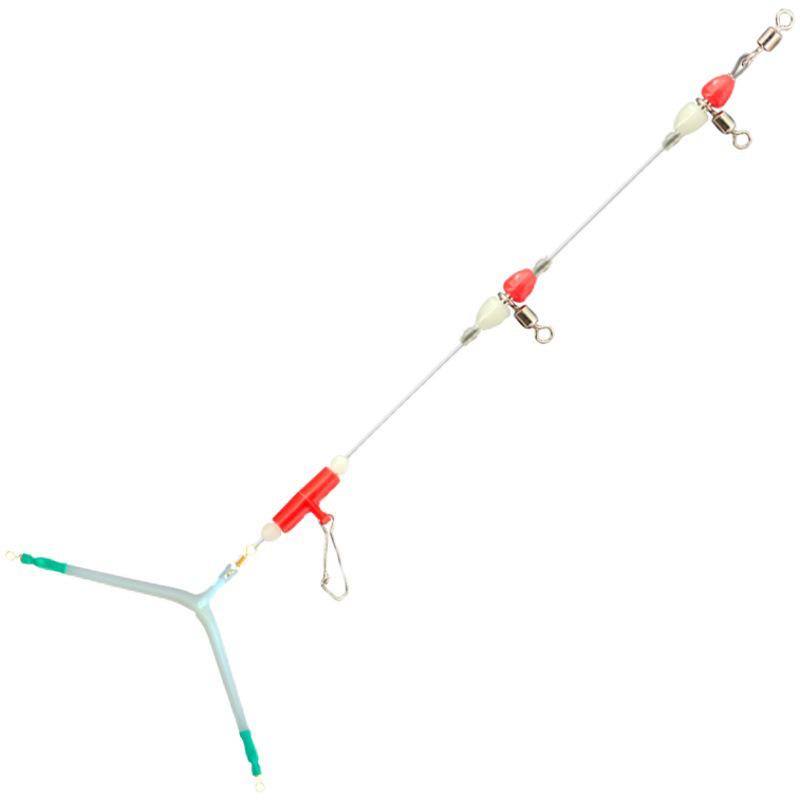 WF Klein-Kopf Meeresangel-Paternoster mit leuchtender Schnur für See, Stausee, Fluss – White Berry & Yellow Croaker Angelzubehör.