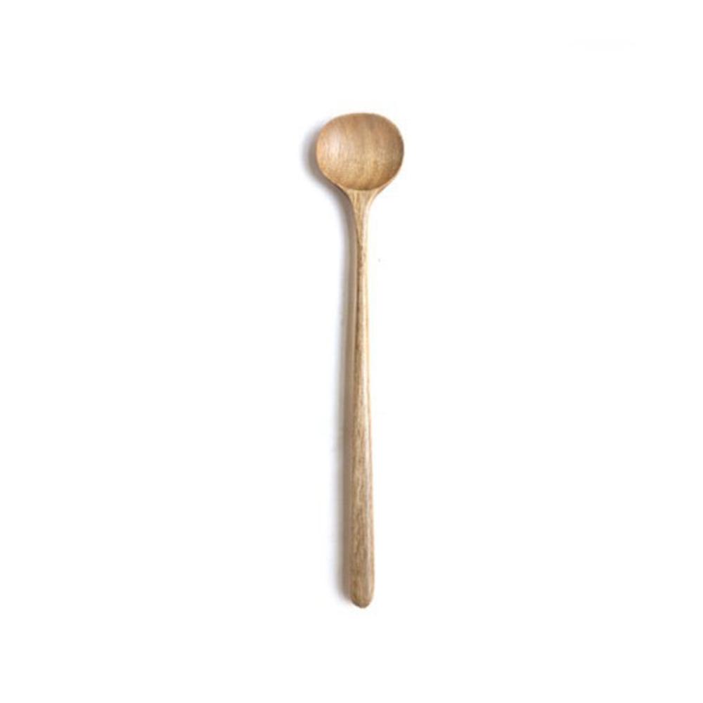 Durable Solid Wood Sauce Scoop for Kitchen Cooking Utensil Colander Tableware Soup Spoon Stir Spoon