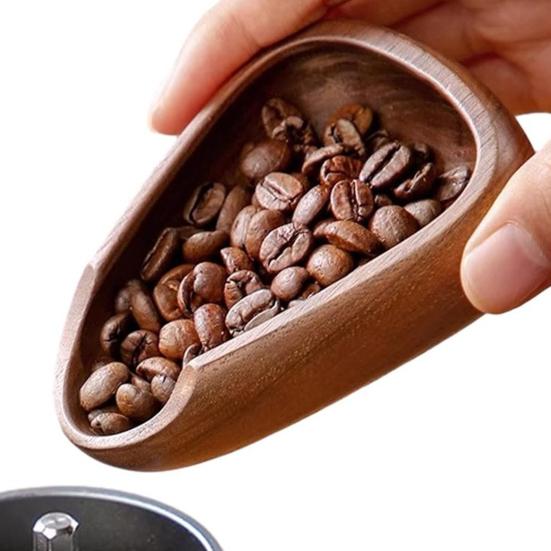 Dřevěné dávkovací podnosy na kávu Nádoba na espresso zrna Kapacita 40g Váha na zrna a chladicí podnos na mletou kávu espresso