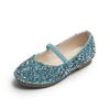 2025 Spring Girls' Sequined Leather Princess Shoes: Candy Colors, Korean Style, Soft Sole, Breathable.