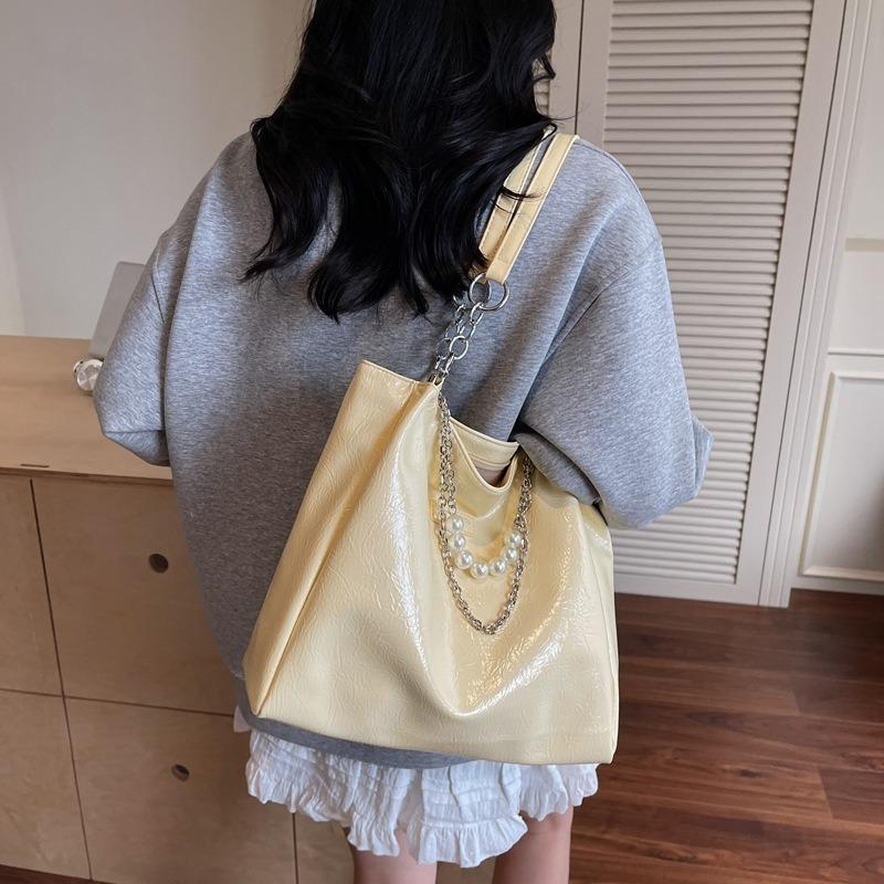 Large-capacity Bag Women's Summer Versatile New Simple Shoulder Bag Leisure Chain Commuter Tote Bag