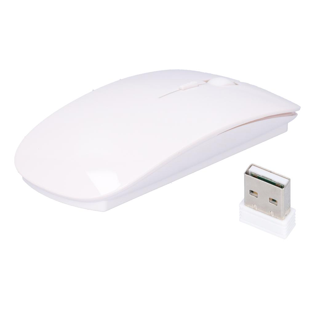Wireless Mouse Smart Slim Portable 2.4G Cordless Mouse with USB Receiver for Office Laptop Computer Tablet