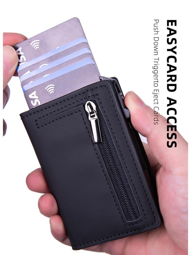Portofel Premium pentru Bărbați cu Protecție Anti-Furt, Anti-Demagnetizare pentru Carduri de Credit
