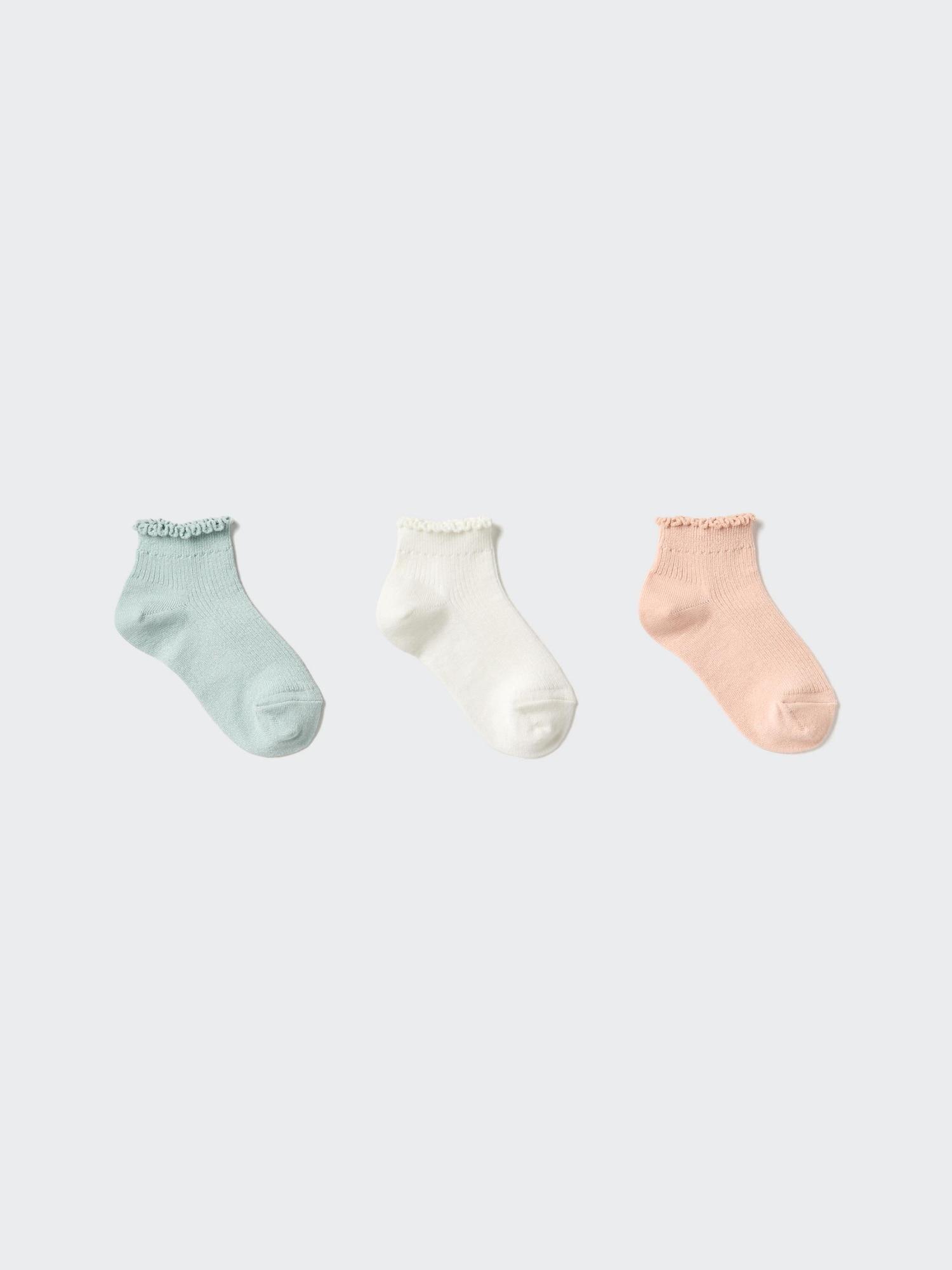 

Uniqlo Girls Short Socks 3p Frill 50 LIGHT GREEN/KIDS 22cm
