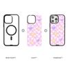 CASEEVO For iPhone 14 Pro Case Compatible with MagSafe TPU Acrylic Magnetic Phone Cover with Detachable Grid Backplate