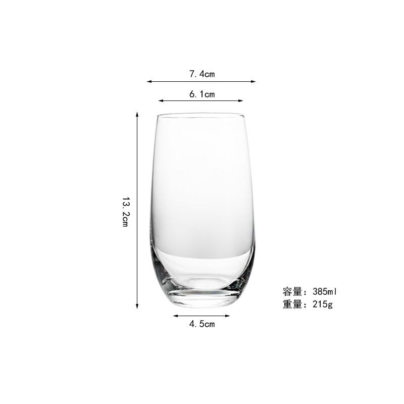 Cupa Creativă Colorată Electroplată din Sticlă cu Capacitate Mare Cupă Colorată în Formă de Ou Cupă Cristal Curcubeu Net Red