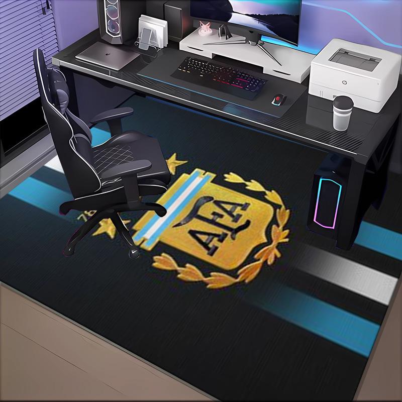 Argentina Football club Printed Office Carpet Chair Cushion Entryway Rug, Rugs for Living Room, Bedroom Christmas gifts