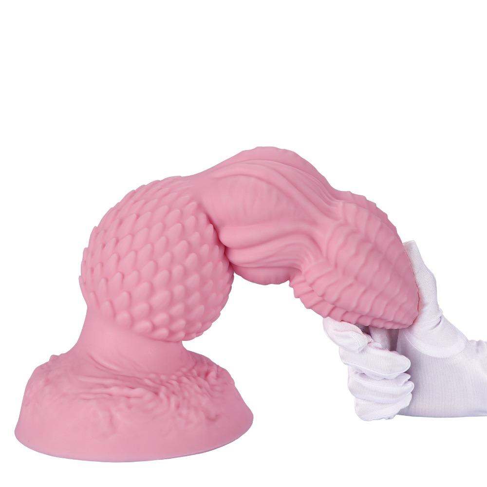 Extra Large Alien-Shaped Anal Plug - Liquid Silicone SM Sex Toy for Men & Women, Ergonomic Posterior Pleasure Device