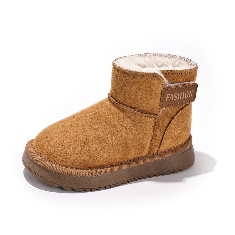Winter Non-Slip Snow Boots for Kids - Velvet-Lined Warm Outdoor Footwear for Boys and Girls