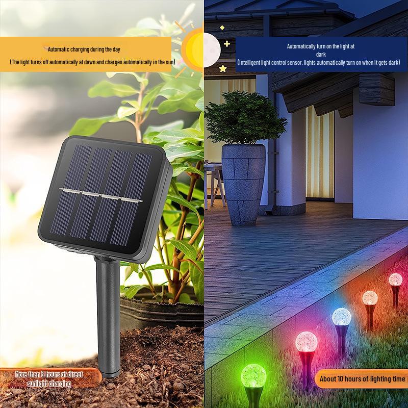 Outdoor Waterproof LED Solar Bubble Ball String Lights for Garden and Courtyard Décor