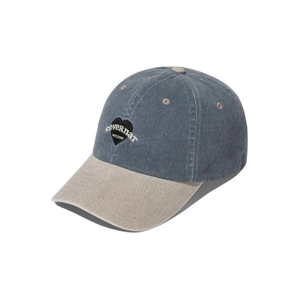 WOMAN Clover Heart Heart Cooper Logo Standard Fit Denim Ball Cap Navy CO2606CA57NA 279395 F