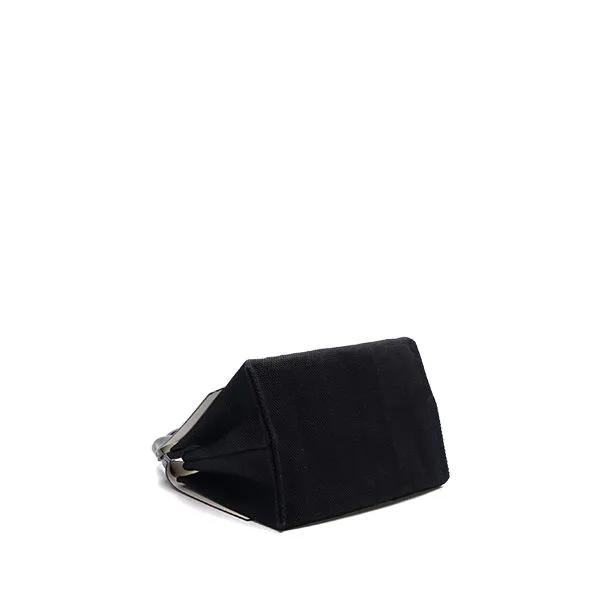 Lucky Pleats Canvas Tote XS Black_Black