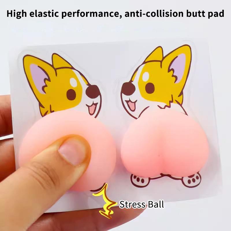 1/5 Pairs 3D Solid Silica Gel Phone Decoration Wall Stickers Refrigerator Anti-Collision Decals Creative Cartoon Car Sticker