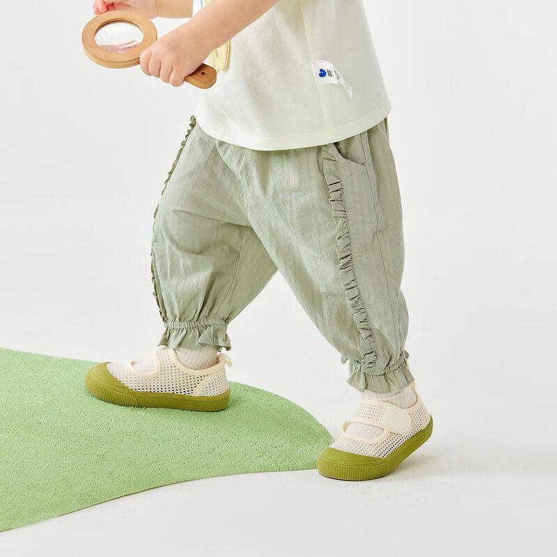 Mini Balabala Girls' Cotton Ruffle Hem Bloomers