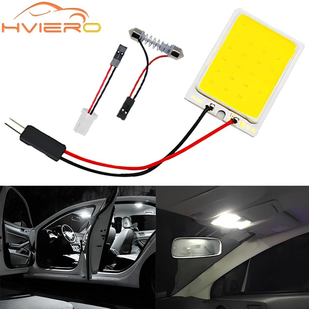 1pcs T10 C5W 16SMD White Interior Dome Reading Lights 12V Car Door Parking LED Bulb Super Bright Auto Trunk License Plate Lamp