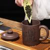 Yixing Zisha Carved Landscape Tea Cup, 450ml