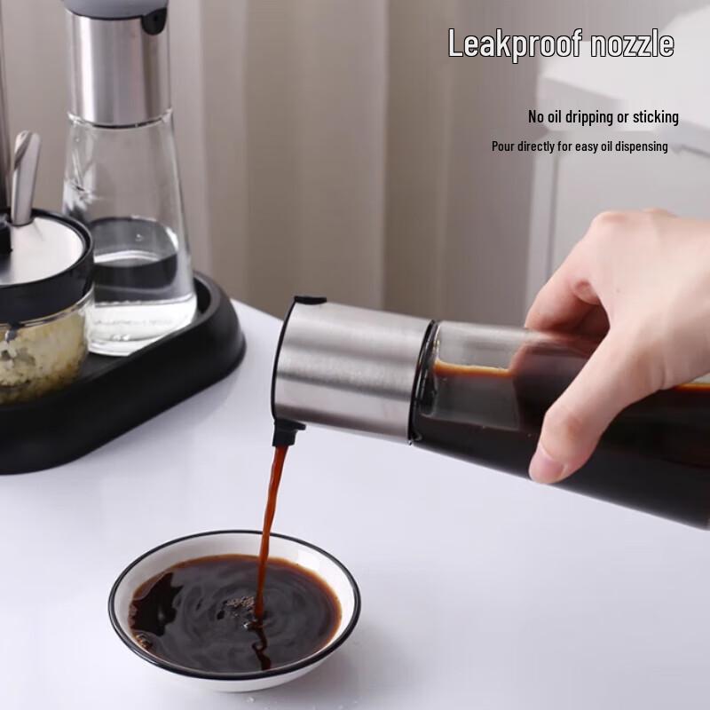 Beifu Glass Seasoning & Condiment Organizer Set