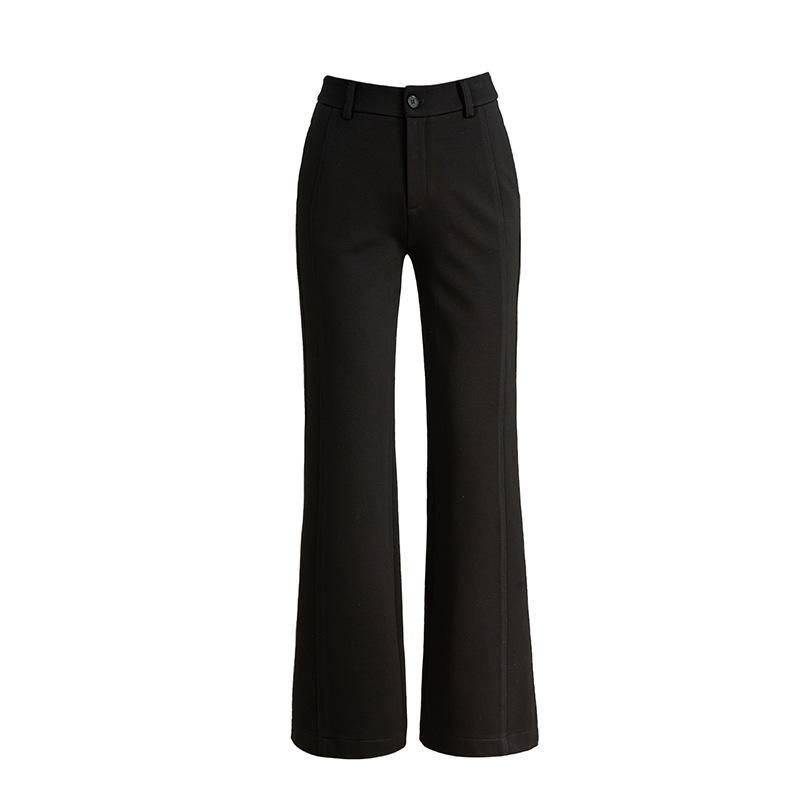 Slight Suit Pants Women'S Spring New Black Pants High Waist Pendant Small Flared Pants