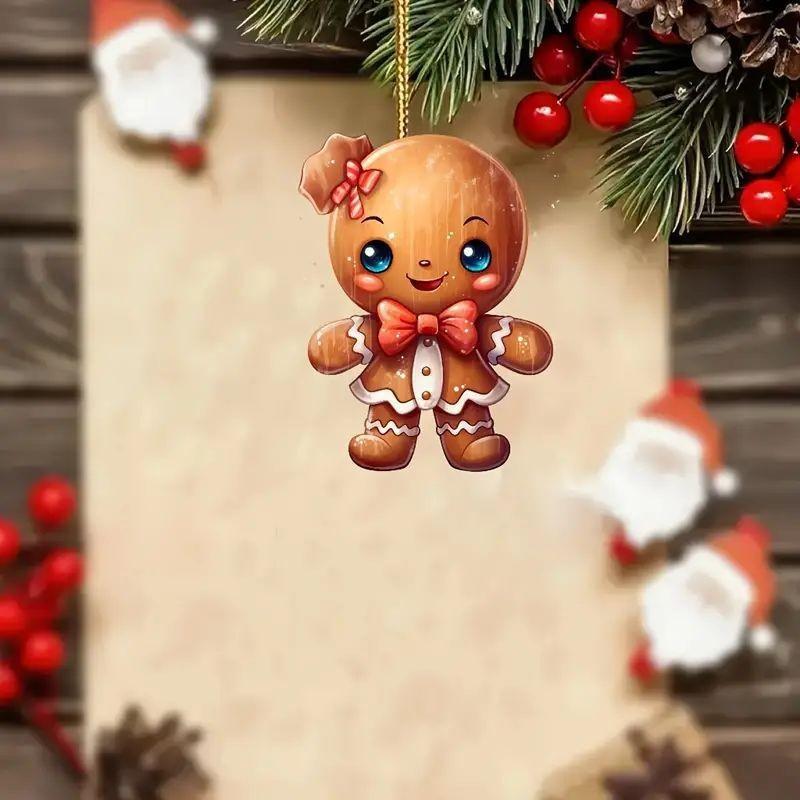 

Gingerbread Man Cute Holiday Party Decor Acrylic Ornament For Cheerful Celebrations Christmas 2