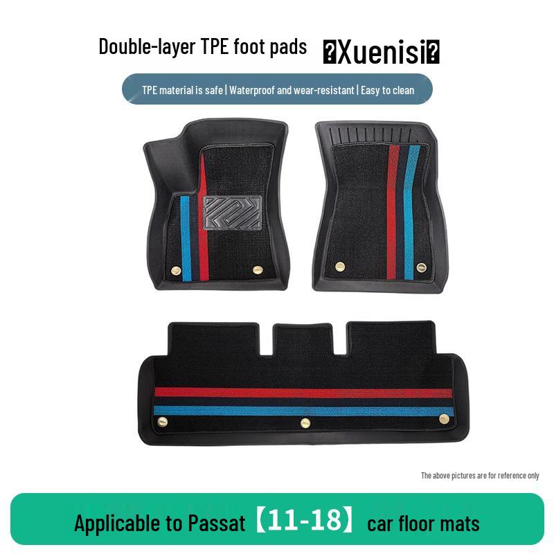 Volkswagen Passat 2011-2018 TPE Rubber Floor Mat Set (3-Piece)