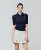 SERGIO TACCHINI W Fresca Knit Cable Short Sleeve Polo