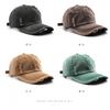 Women's Washed, Distressed, Solid-color Baseball Cap, Suitable for Outdoor Activities, Providing Warmth and Sun Protection