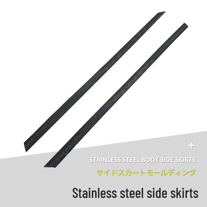 

Защита бокового порога кузова Jimny: Наклейка из нержавеющей стали для защиты от столкновений для модификаций JIMNY