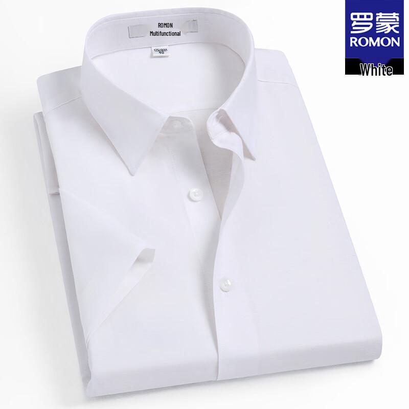 Romon Men's Linen Blend Short Sleeve Shirt