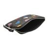COACH Corner Zip Classic Presbyopia Love PVC (Polyvinyl Chloride) with Leather Clutch Mini Women's Dark Brown Print