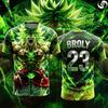 2026 Nueva Camiseta de Fútbol Estampada en 3D para Hombre Adulto Dragon Ball N.º 10/7 Freezer Camiseta de Anime para Niños Camiseta de Fútbol Especial