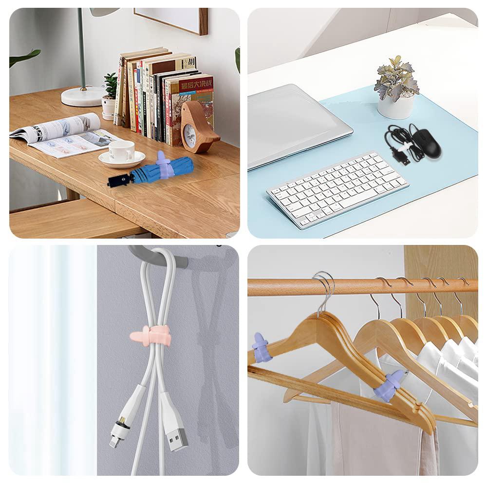 1pcs/lot Silicone Phone Data Cable Winder Earphone Clip Organizer Cable Tie for Mouse Headphone Charger Cord Strap Desk Tidy