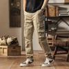 Men's New Trendy Casual, Simple, Loose, Multi-pocket Straight-fit Trousers