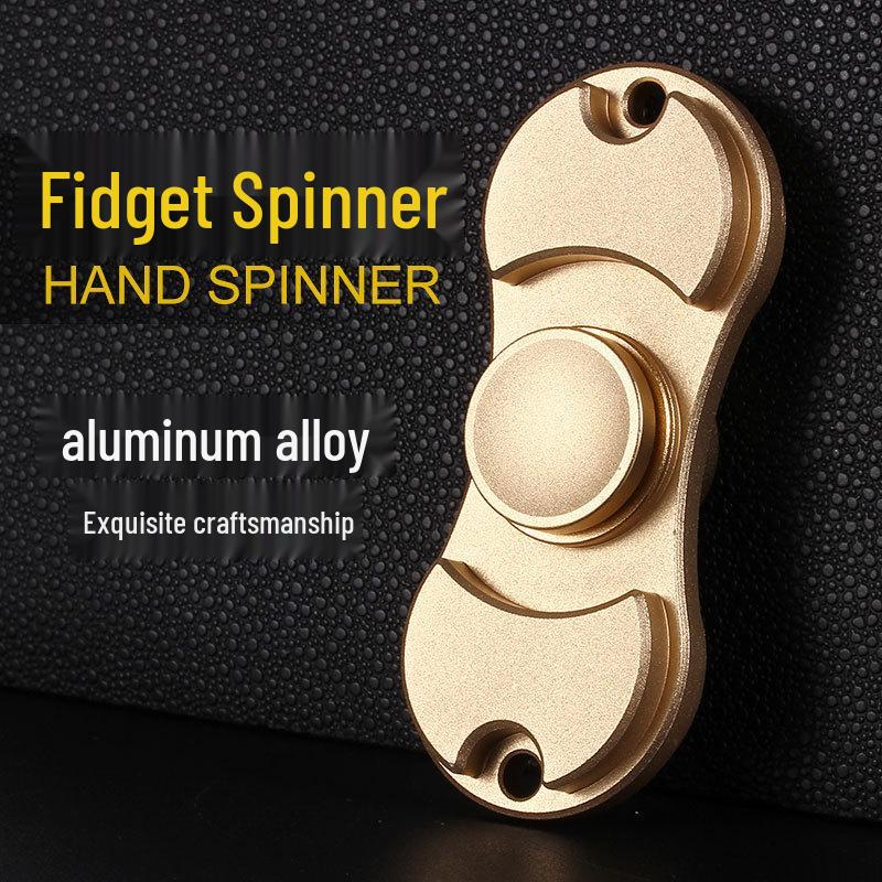 

Two-Blade Full Metal Aluminum Alloy Finger Gyroscope Spinner чорний