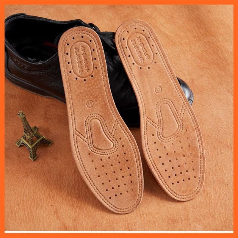 Genuine Leather Insole For Shoes Men Women Comfortable Deodorant Casual Leather Insoles for Feet Quality Cowhide Flats Shoe Sole