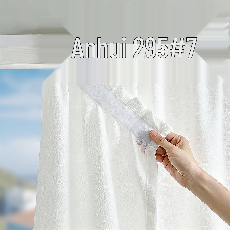 Viegli uzstādāmi pašlīmējoši caurspīdīgi lina aizkari