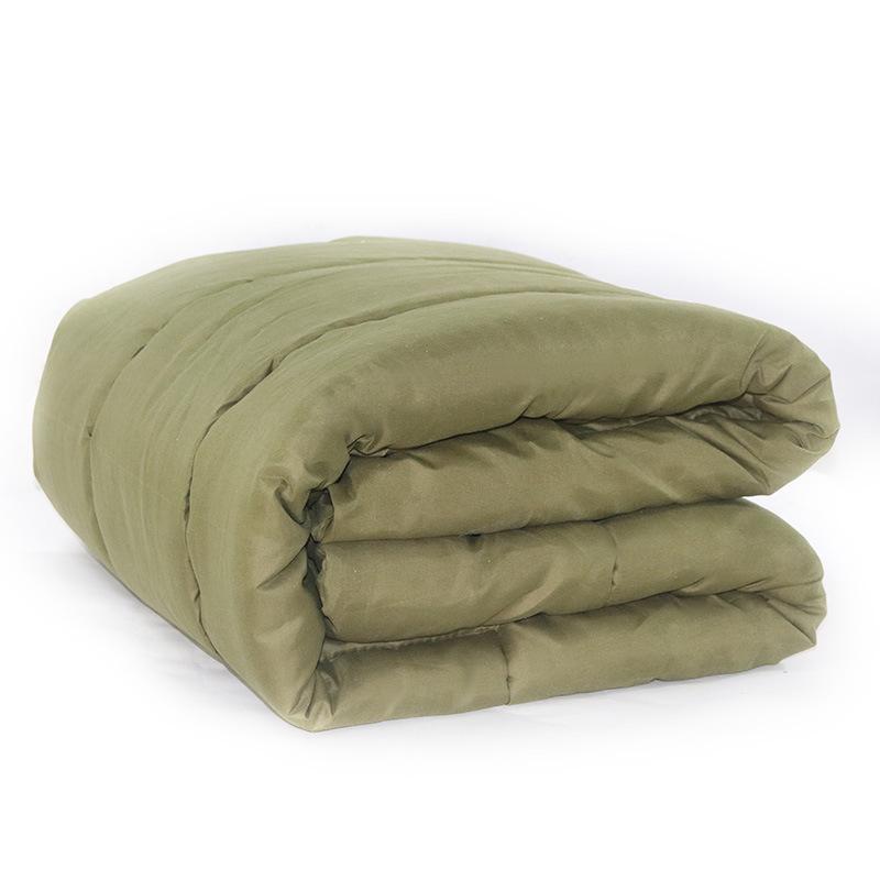 Army Green Student Dormitory Mattress with White Hot Melt Cotton for Military Training