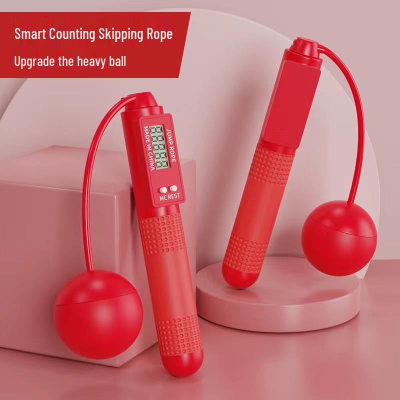 Weighted Cordless Jump Rope with Counting for Professional Aerobic Exercise & Fat Burning