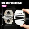 4Pcs Zinc Alloy  Car Door Lock Buckle Protection Cover Anti-Collision Shock Absorbing Cushion For Mercedes Benz AMG W205 W204 W2