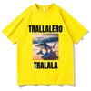 Tralalero Tralala Funny Shark With Shoes Meme T Shirts Summer Unisex Unisexs Humor Oversized Tshirt Unisex Gothic Vintage Tshirt
