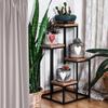 Metal standing flower stand for flowers 68 cm