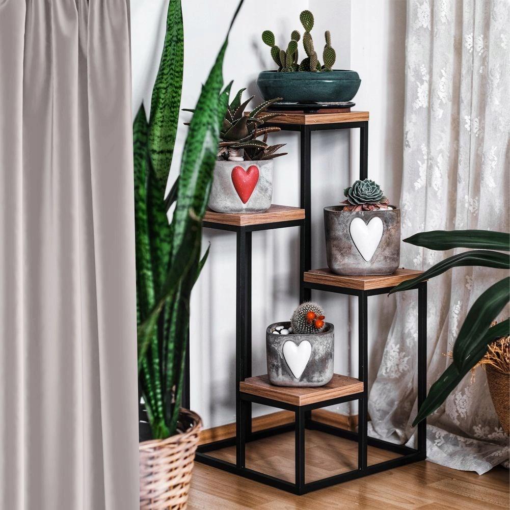 Metal standing flower stand for flowers 68 cm