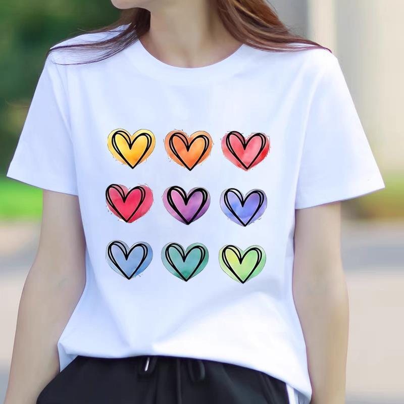 Trendy Summer Women's Short Sleeve T-Shirt - American Korean Style