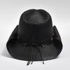 Nuovo Cappello Western da Cowboy Vintage da Uomo Intrecciato a Mano in Paglia Cappello da Sole da Spiaggia Cappello Jazz da Gentiluomo Cowgirl Sombrero Hombre