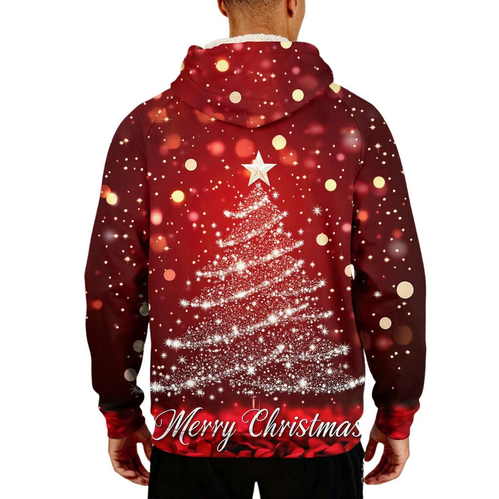 Men's Casual Long-Sleeve Fleece Hoodie With Pockets